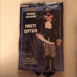 Pirate captain toddler costume