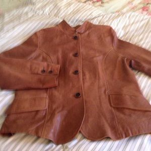 Jacket, leather J Jill