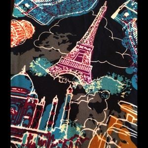 LULAROE OS Landmarks leggings Europe Buildings