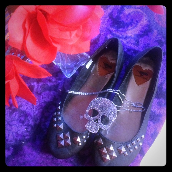 PUNK ROCK PRINCESS FLATS SIZE 8