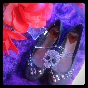 PUNK ROCK PRINCESS FLATS SIZE 8