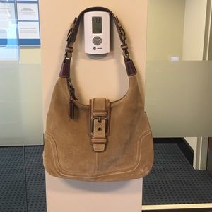 Coach suede handbag