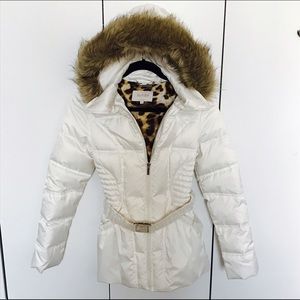 Laundry by Shelli Segal Faux-Fur-Trim Puffer Coat