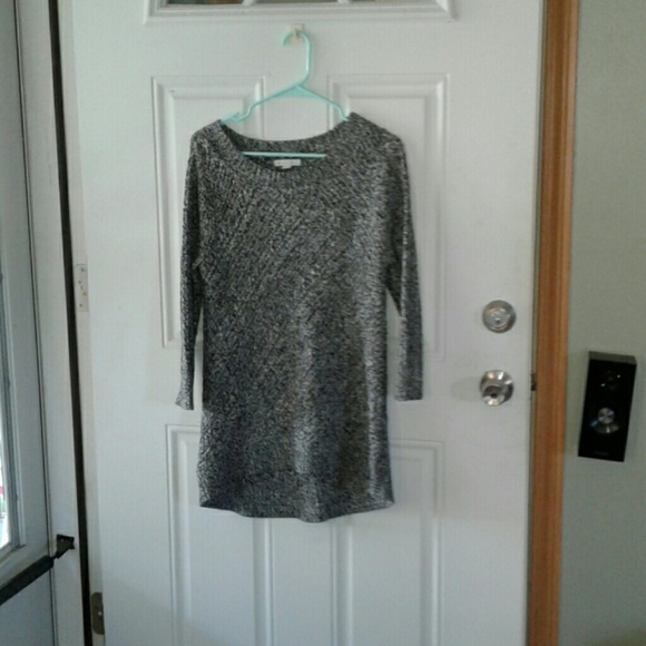 Marled crew neck sweater