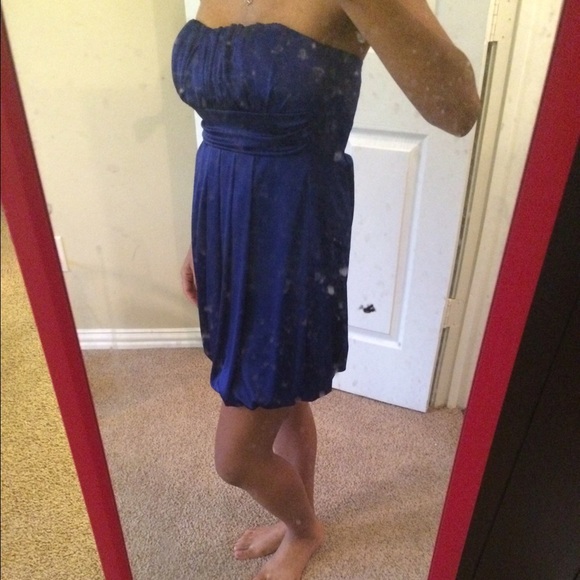 Forever 21 royal blue strapless dress - Picture 1 of 4