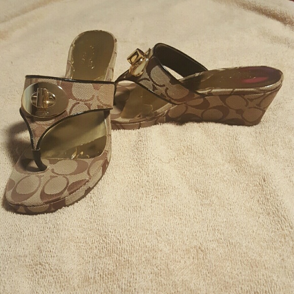 Coach wedge sandels