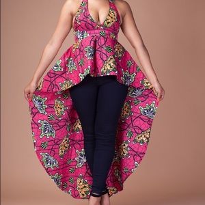 BRAND NEW, NEVER WORN African inspired halter top!