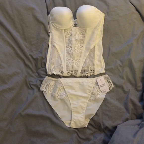 Simone perele bhldn lingerie bustier and brief