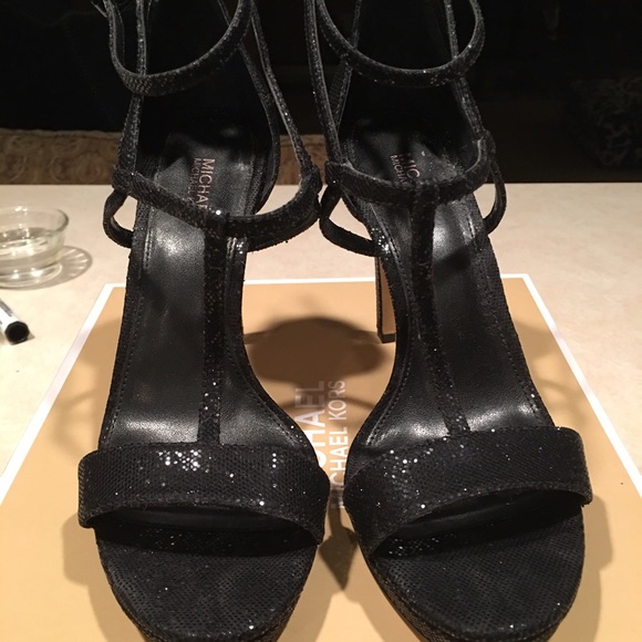 Michael Kors Simone Glitter Sandals - Picture 2 of 4