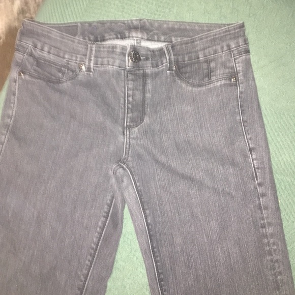 Black faded look seven jeans