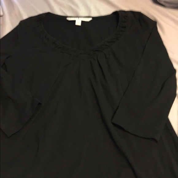 NEW Tommy Hilfiger 3/4 black shirt. Size 7