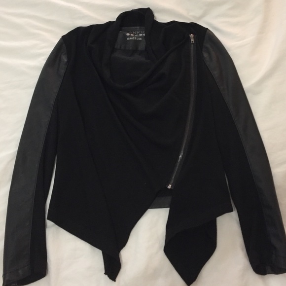 Faux leather jacket