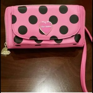 Betsey Johnson Pink Clutch/Crossbody