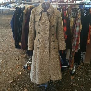 VTG Aquascutum pure new Wool full trench coat