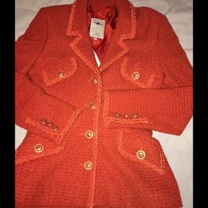 Vertigo 2pc woman's suit, orange, NWT, Size small