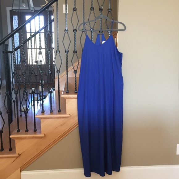 old navy royal blue maxi dress