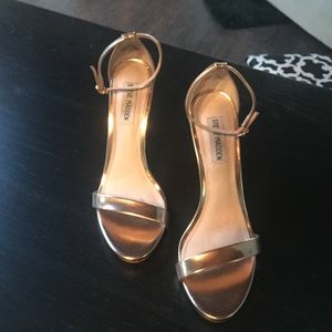 Rose Gold Strappy Heels