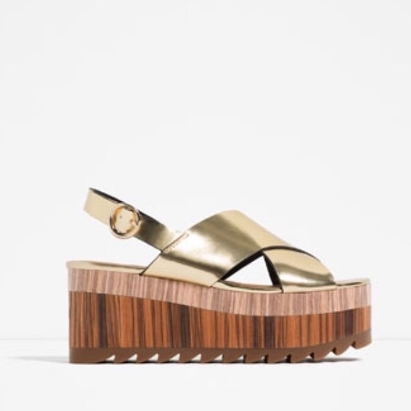 Zara Wedges with Crossover Strap