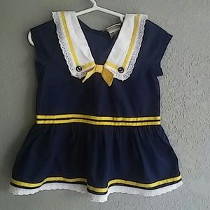 Adorable Maggie& Zoe sailor girl dress size 24mo