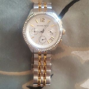 Michael Kors two-tone silver and gold watch