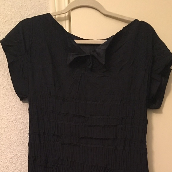 Babette scrunch black dress