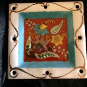 Artist Signed Enameled Copper Vintage Broach