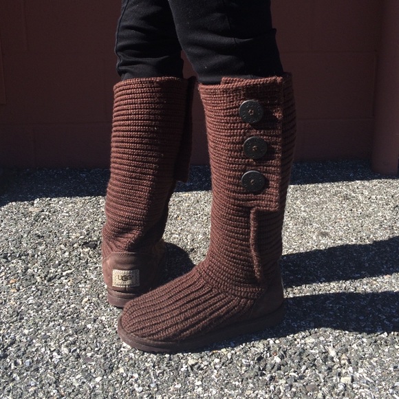 UGG SIZE 6 Brown Crochet Boots
