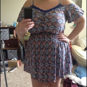 Boho off shoulder dress