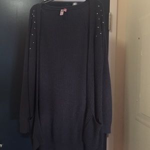 Long cardigan with pockets