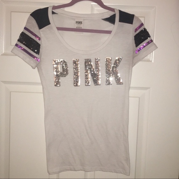 VS Pink Embellished Tee