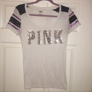 VS Pink Embellished Tee