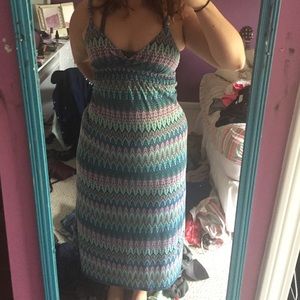 Patterned maxi dress