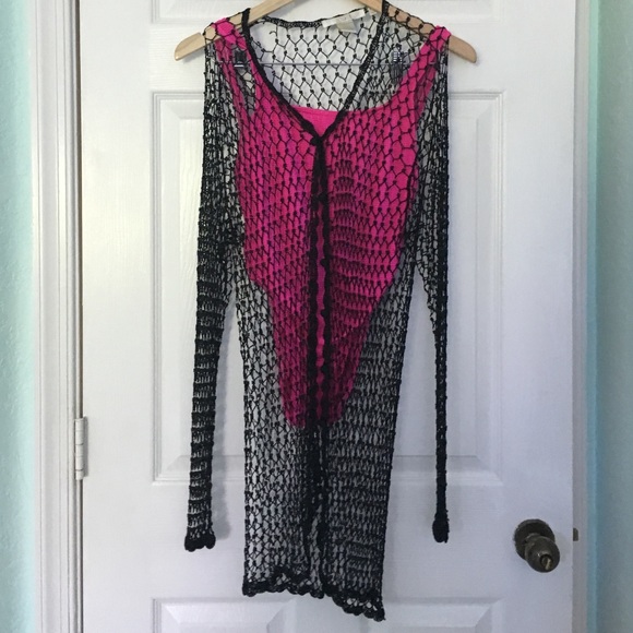 NWOT Beaded cover up