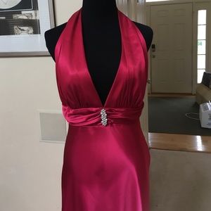 Betsy & Adam Linda Bernell Ombre rhinestone dress