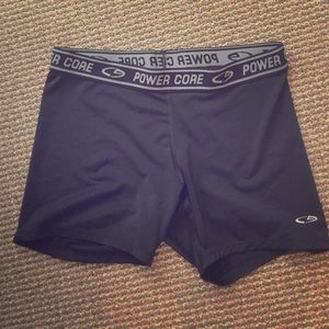 Black champion power core shorts