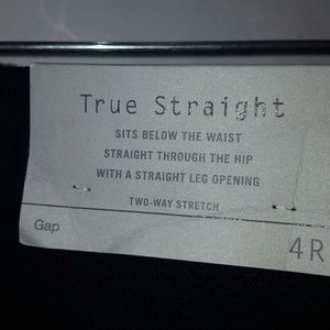 NWT GAP True Straight black pants