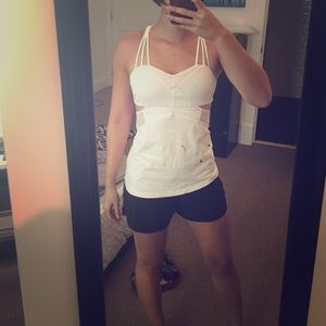 White Lululemon tank top