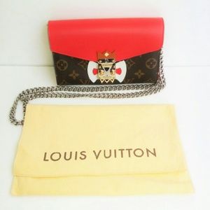 AUTHENTIC Louis Vuitton "Tribal Mask" Chain Wallet