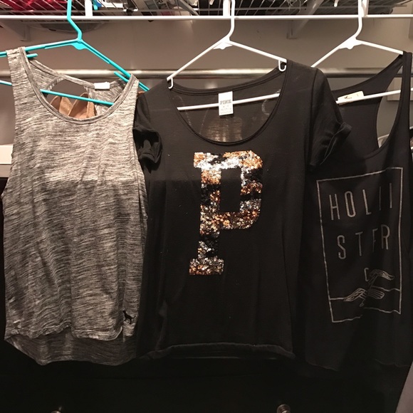 Shirts hollister and pink