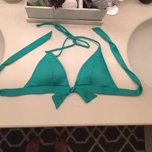 Turquoise bathing suit top