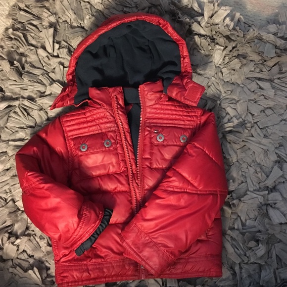 Tommy Hilfiger Red Puffer Coat