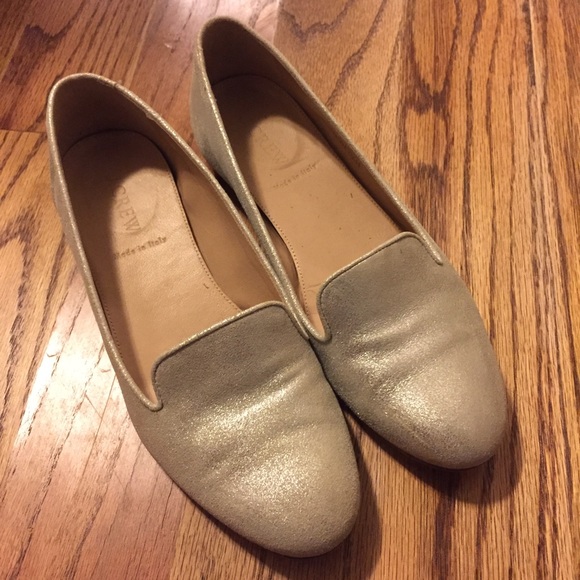 J.Crew Metallic Suede Cleo Loafers - Picture 1 of 4