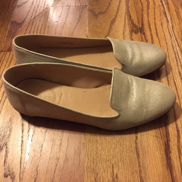J.Crew Metallic Suede Cleo Loafers - Picture 2 of 4