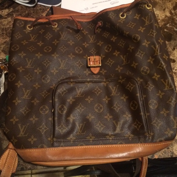 Authentic large Louis Vuitton back pack