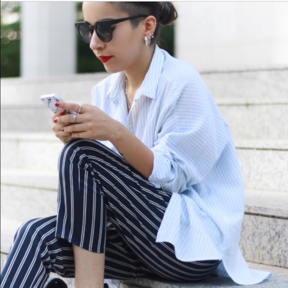 Brand new ZARA Striped open back blouse. - Picture 3 of 4