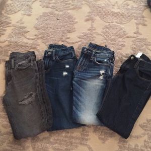 Boys sz8 lot of jeans 3 Abercrombie 1pr h&m