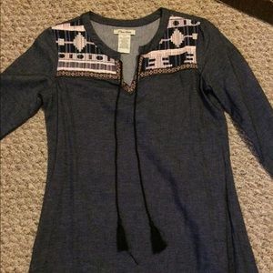 Flying Tomato Chambray Tunic dress sz small