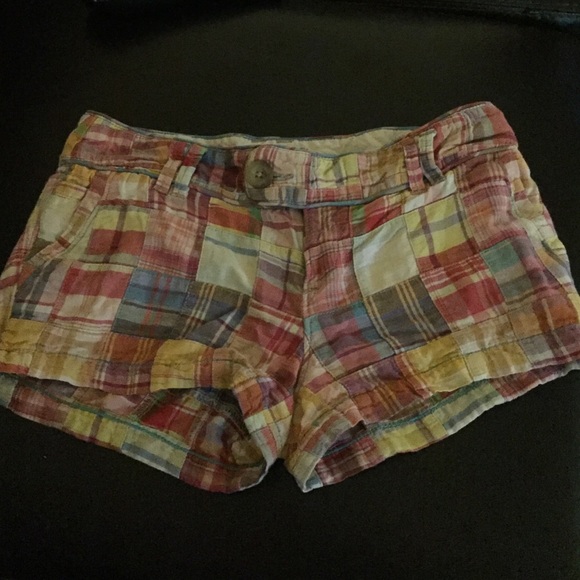 American Eagle plaid shorts size 2 - Picture 1 of 4
