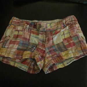 American Eagle plaid shorts size 2
