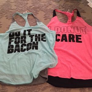 Pink VS tops sz M